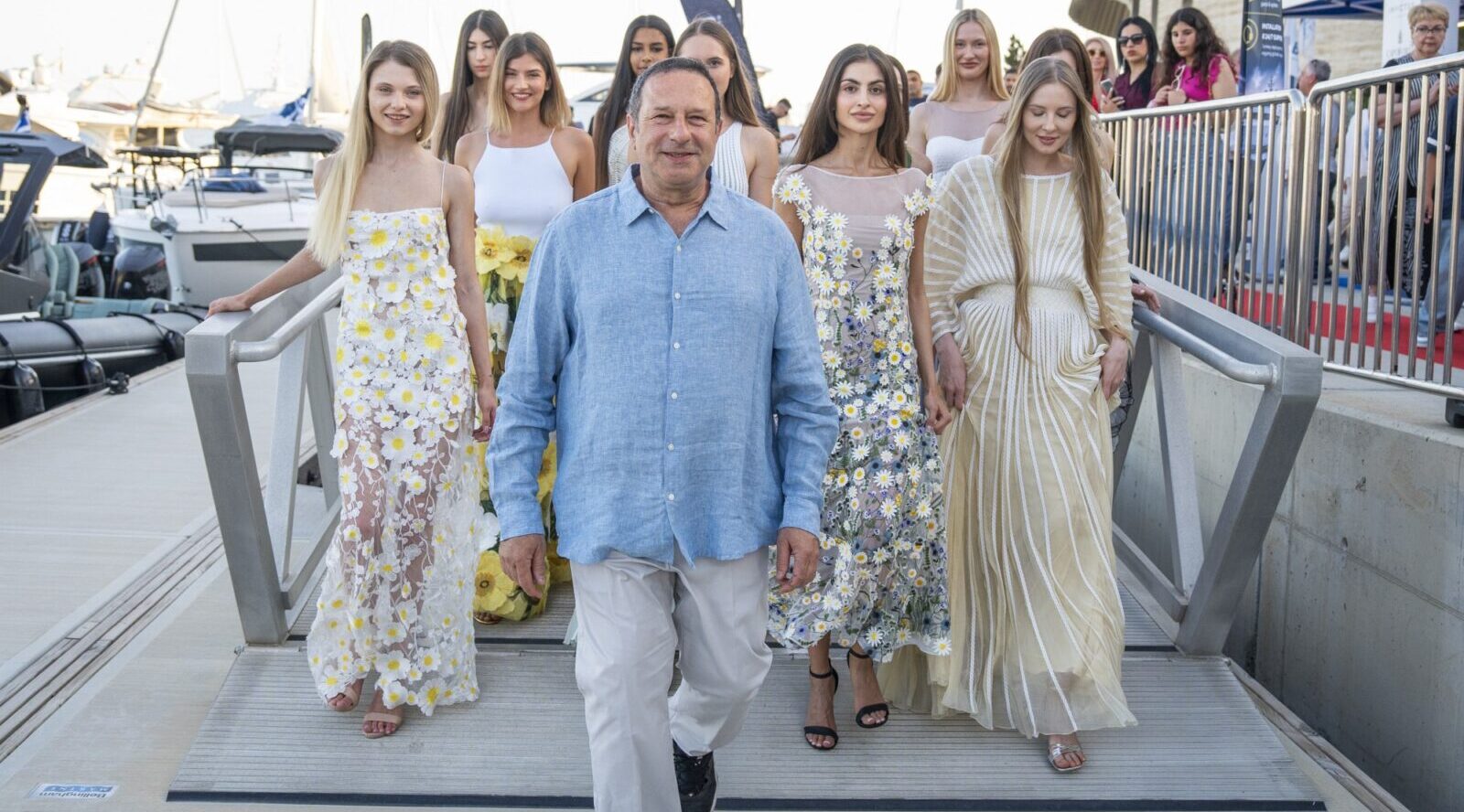 Yaron Minkowski and models photo by Lefteri